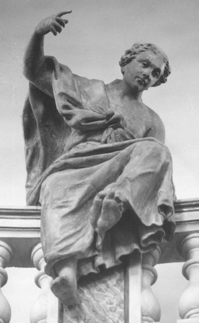 figura femminile (statua, elemento d'insieme) di Marinali Orazio (scuola) (sec. XVIII)