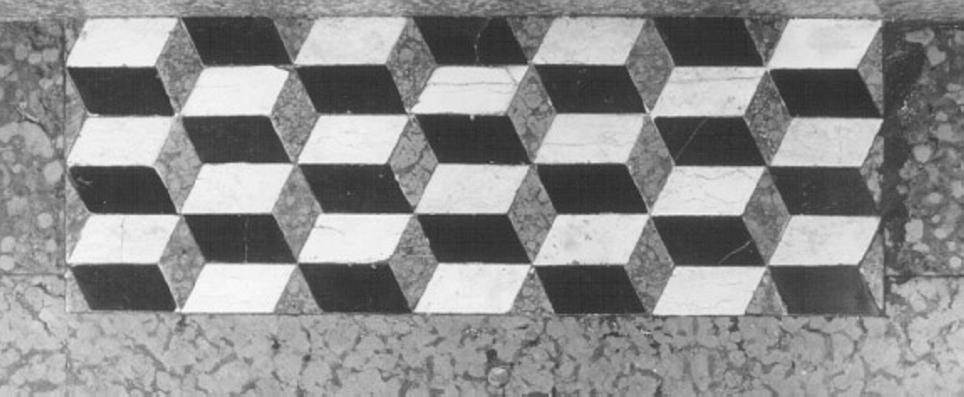 motivi decorativi geometrici (pavimento, elemento d'insieme) - bottega vicentina (sec. XVII)