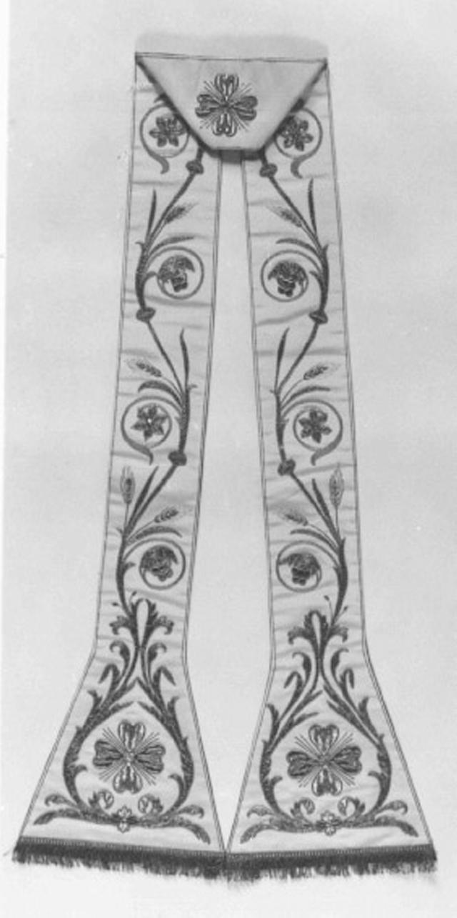 stola, elemento d'insieme - ambito veneto (seconda metà sec. XVIII)