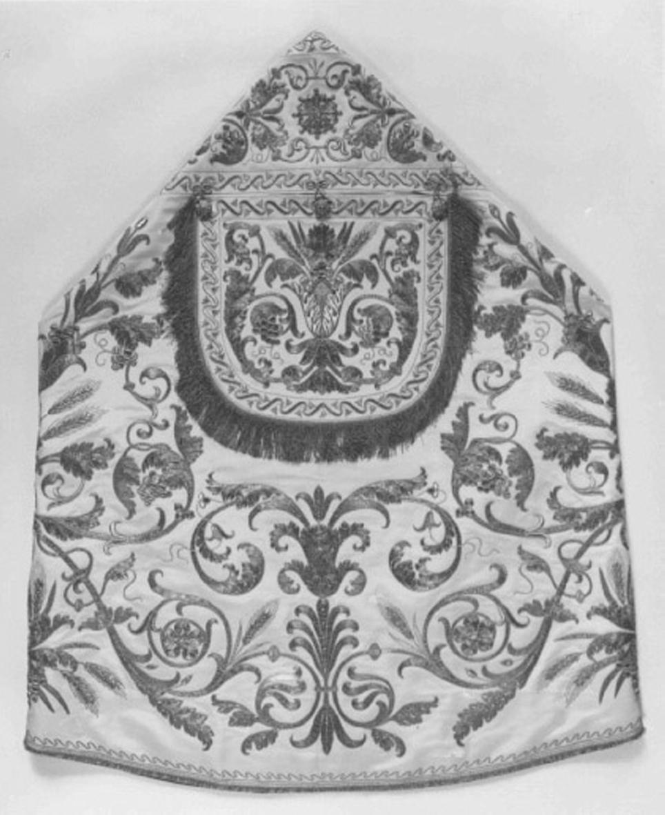 piviale, elemento d'insieme - ambito veneto (seconda metà sec. XVIII)