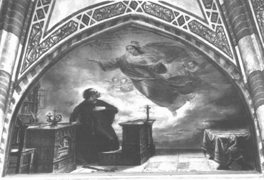 apparizione della Madonna di Monte Berico (dipinto, elemento d'insieme) di Pitacco Rocco (sec. XIX)