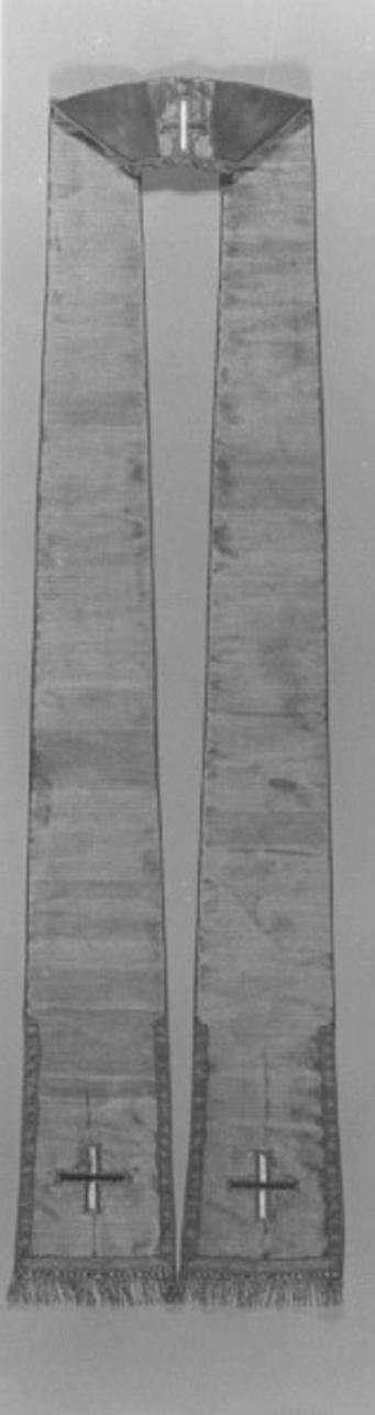 stola, elemento d'insieme - ambito veneto (seconda metà sec. XIX)