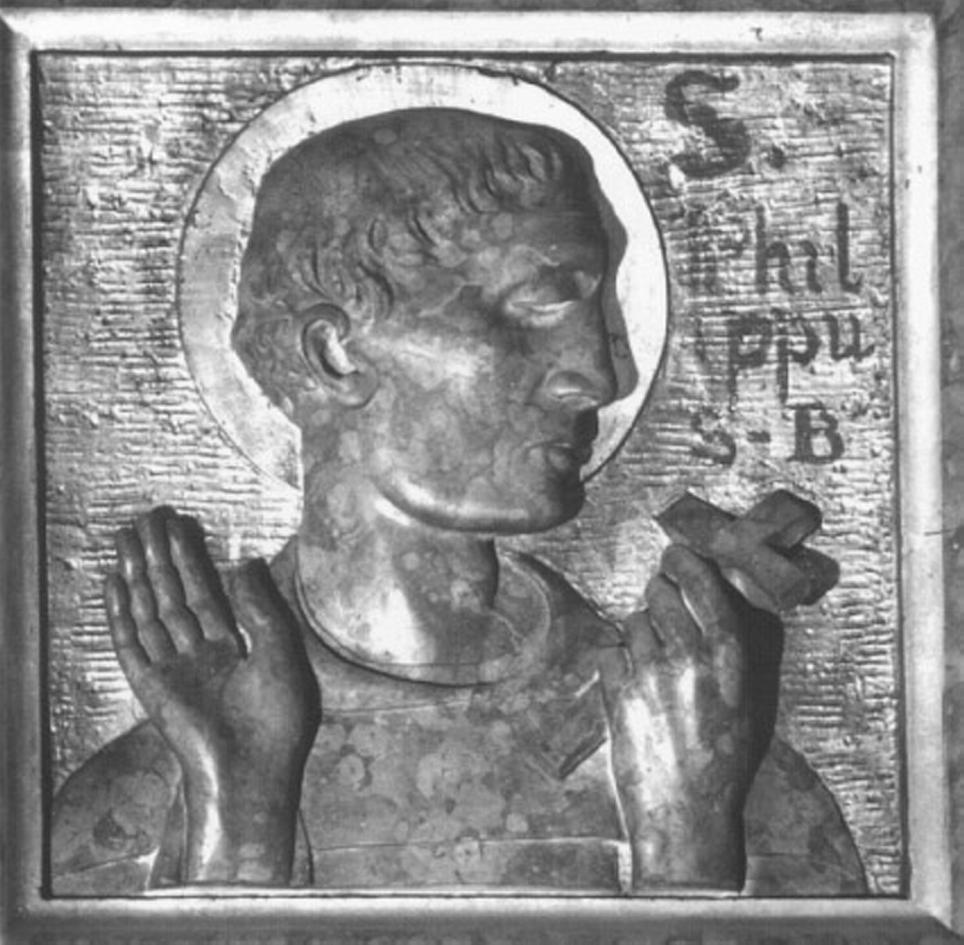 San Filippo Benizi (rilievo, elemento d'insieme) di Forlati Ferdinando, Zanetti Giuseppe (sec. XX)