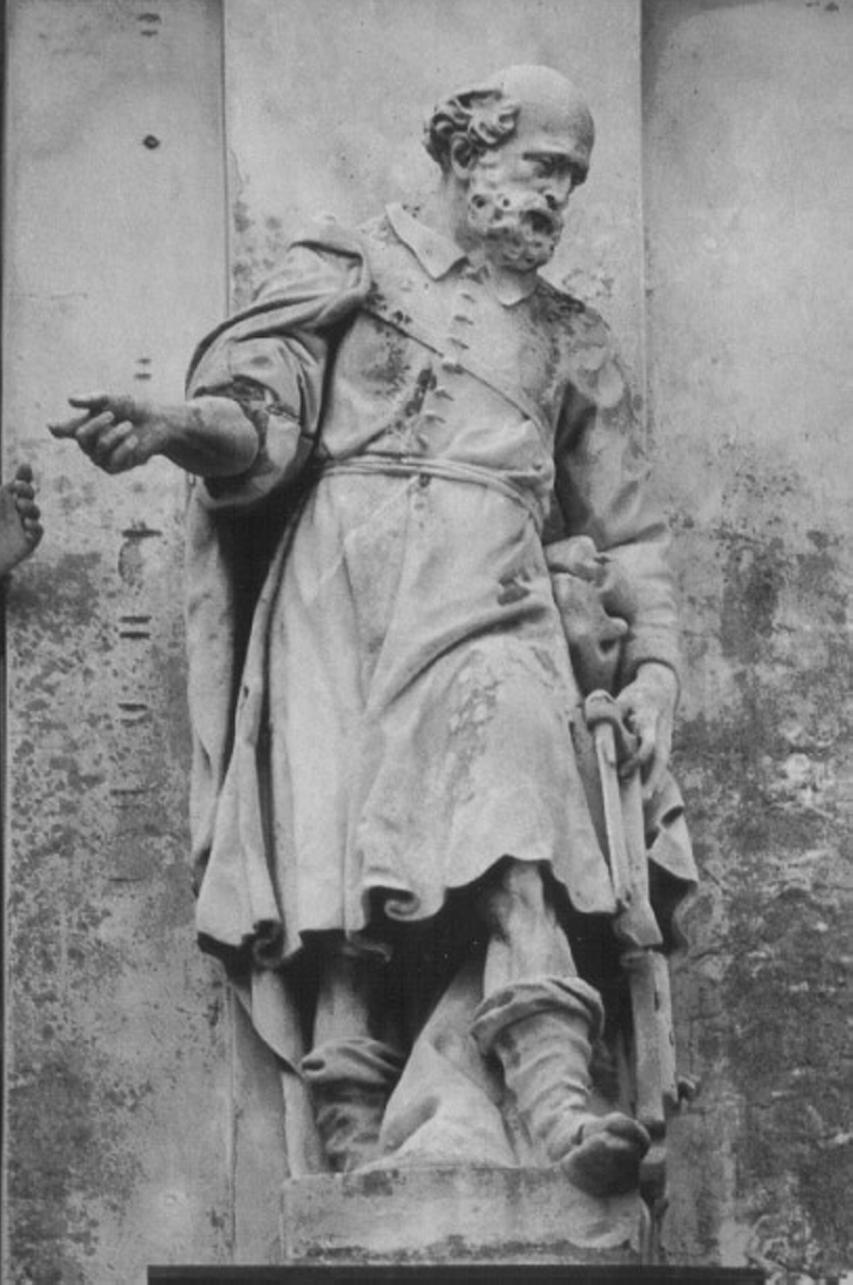 San Giuseppe (?) (statua, elemento d'insieme) di Marinali Orazio (attribuito) (secc. XVII/ XVIII)