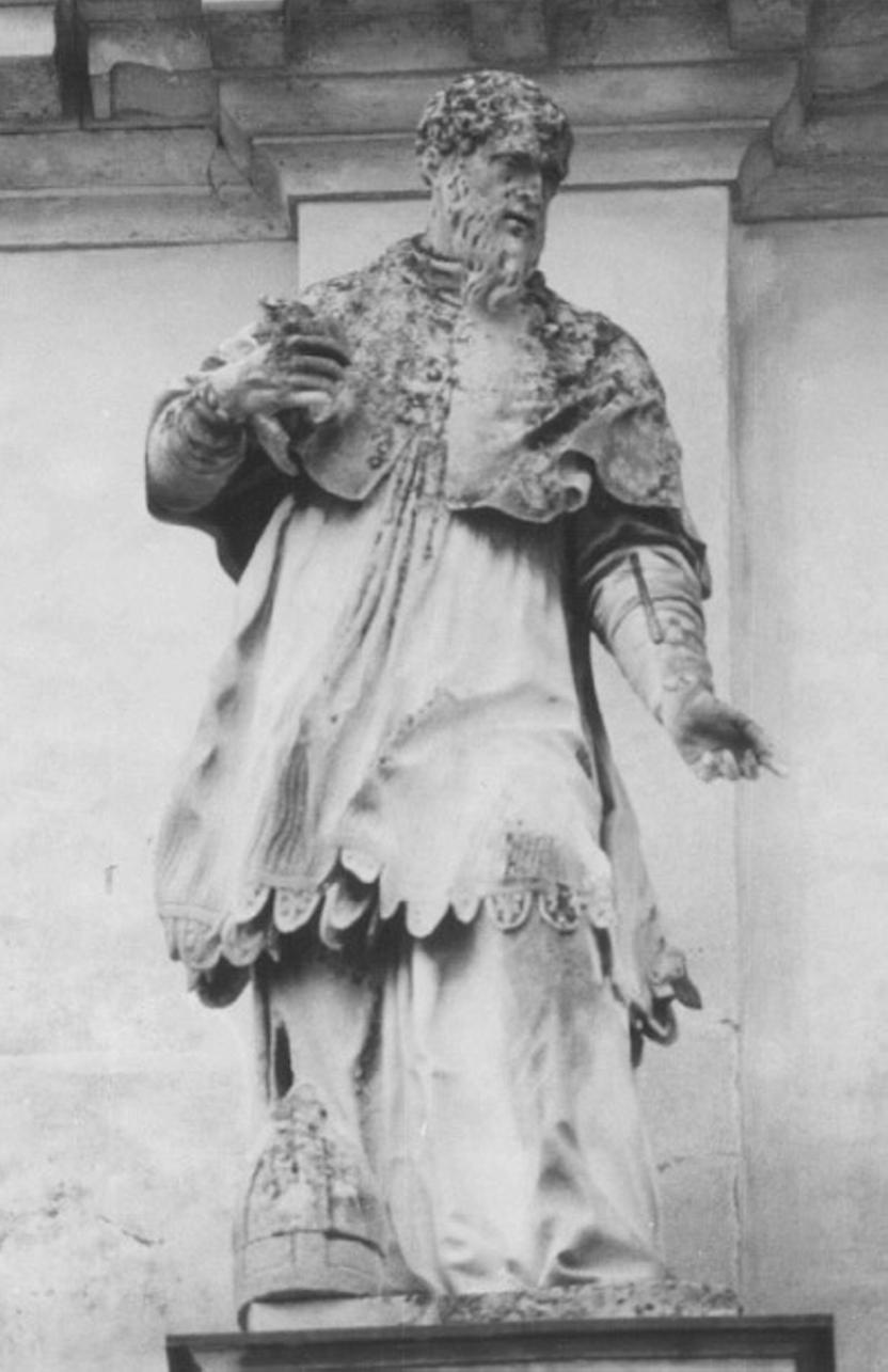 Santo (statua, elemento d'insieme) di Marinali Orazio (attribuito) (secc. XVII/ XVIII)