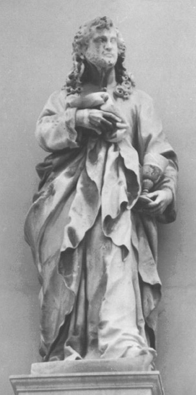 San Giovanni Evangelista (statua, elemento d'insieme) di Marinali Orazio (attribuito) (secc. XVII/ XVIII)