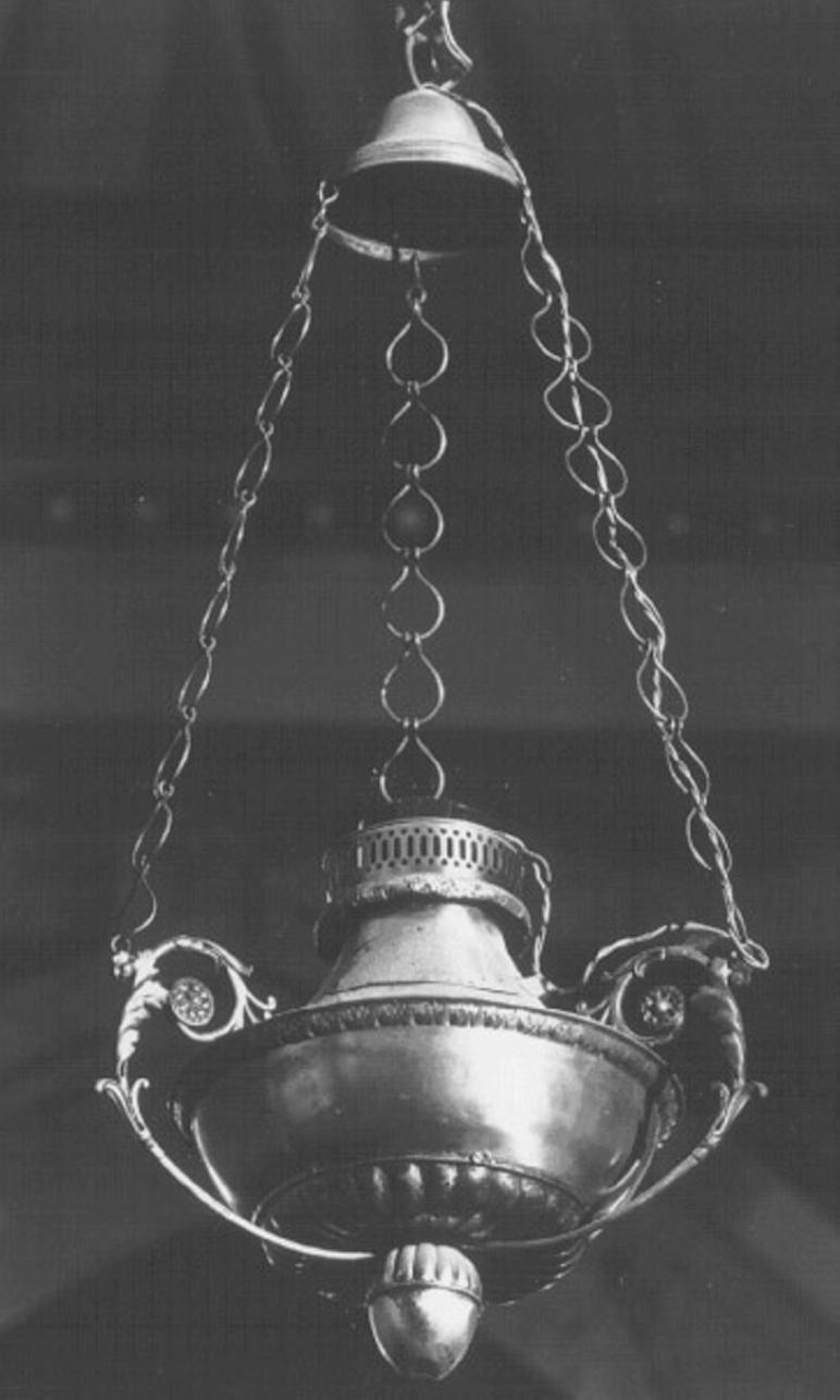 lampada pensile - ambito veneto (sec. XIX)