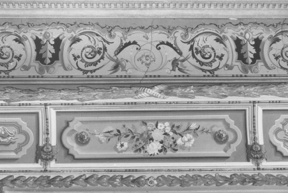 motivi decorativi vegetali (dipinto) di Busetto V (sec. XIX)