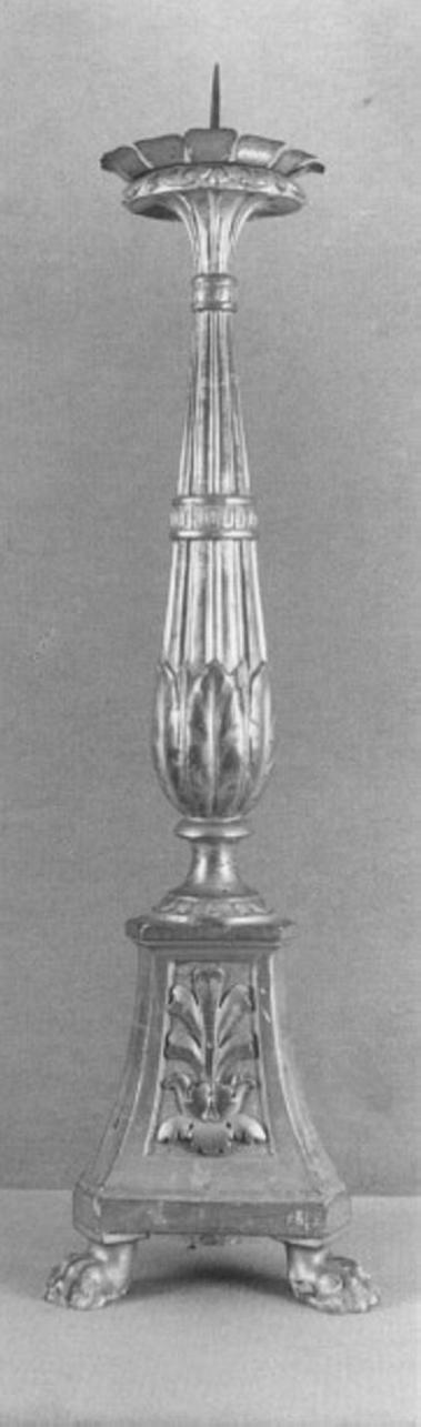 candelabro, elemento d'insieme - ambito veneto (prima metà sec. XIX)
