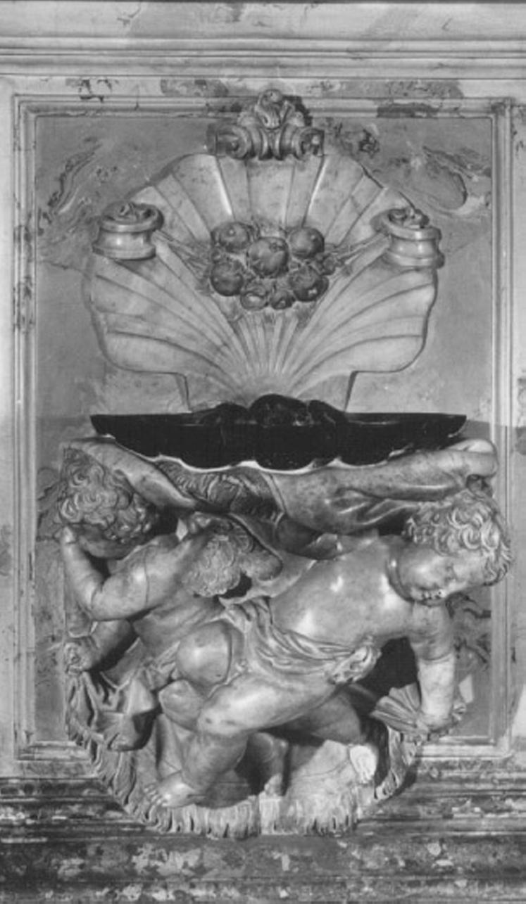 angioletti (acquasantiera, elemento d'insieme) di Marinali Orazio (secc. XVII/ XVIII)