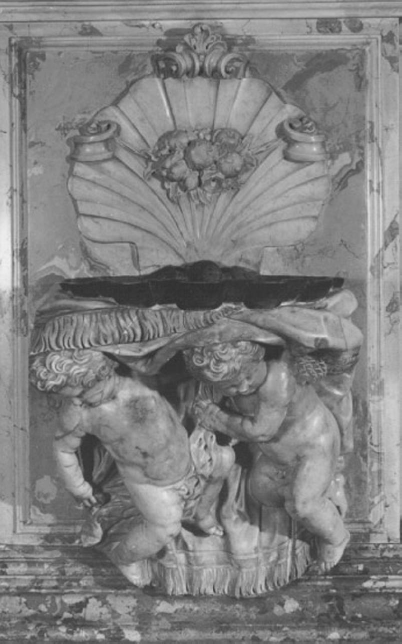 angioletti (acquasantiera, elemento d'insieme) di Marinali Orazio (secc. XVII/ XVIII)