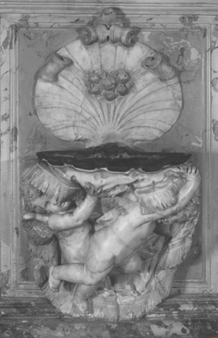 angioletti (acquasantiera, elemento d'insieme) di Marinali Orazio (secc. XVII/ XVIII)