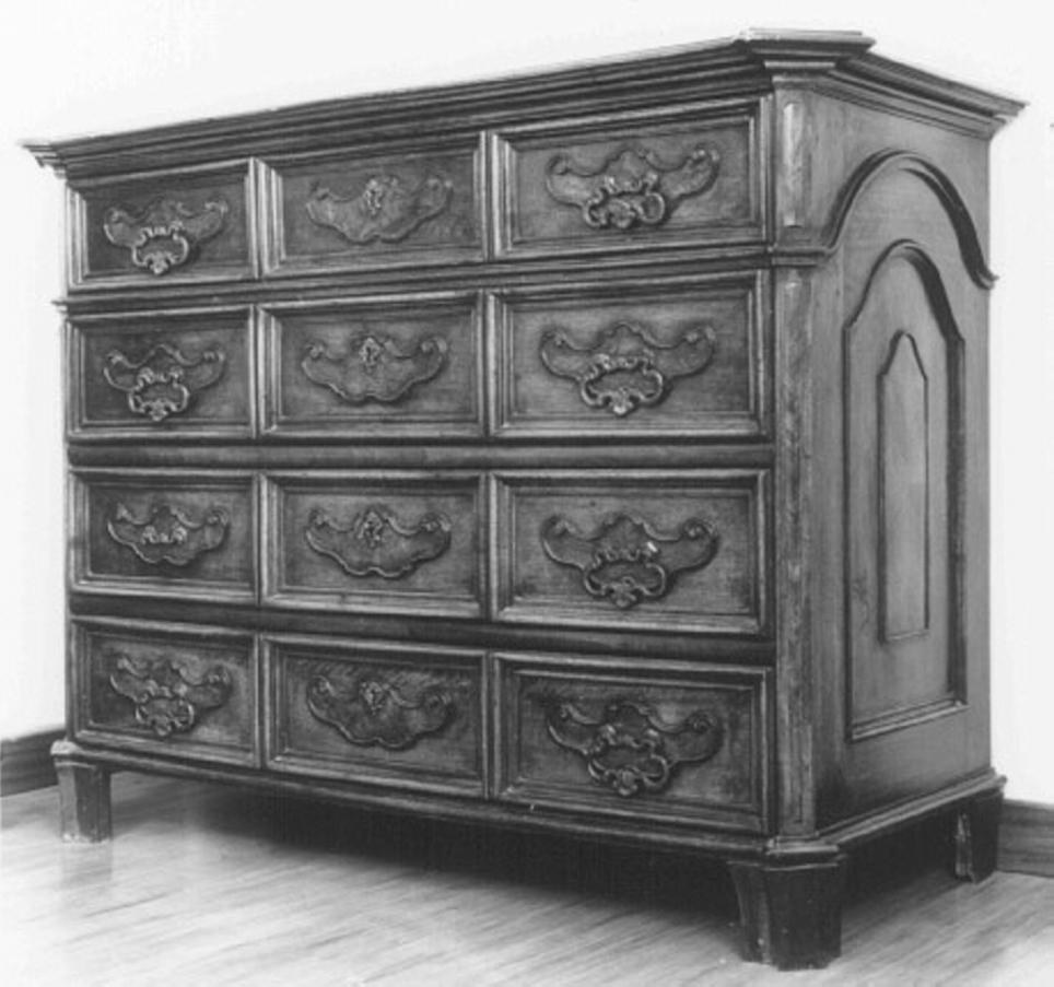 cassettone - ambito veneto (seconda metà sec. XIX)