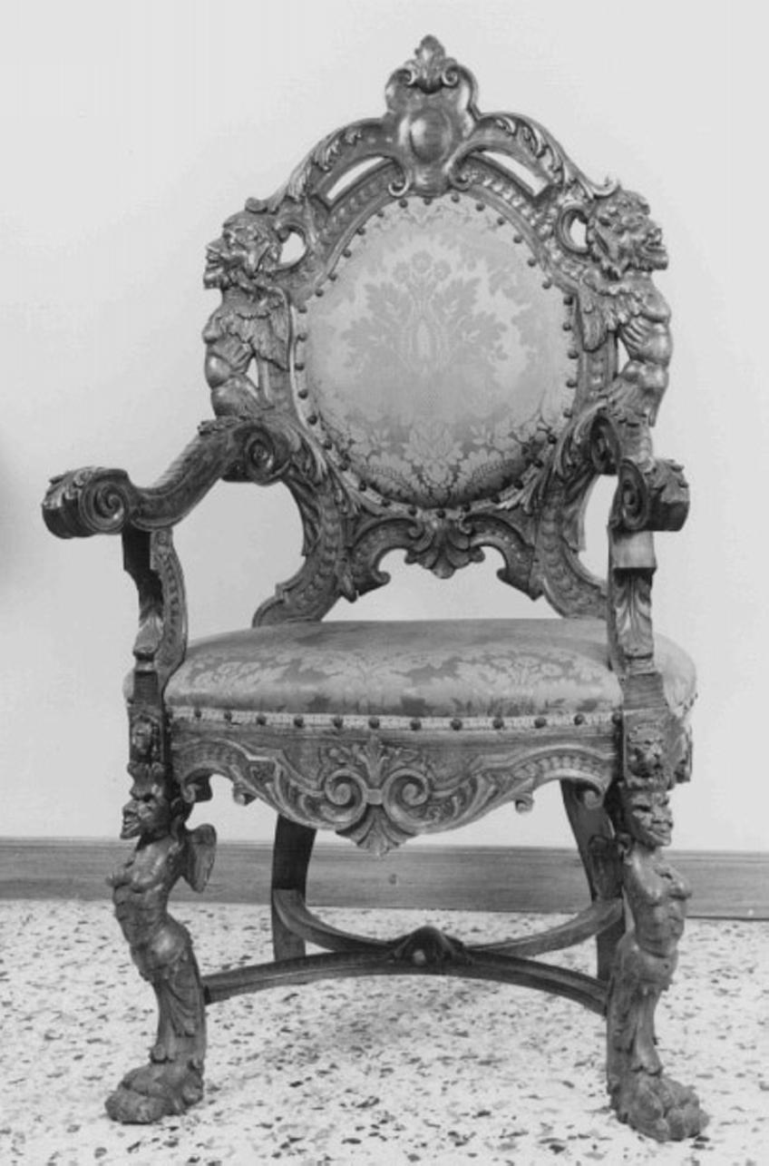 poltrona - ambito veneto (sec. XIX)