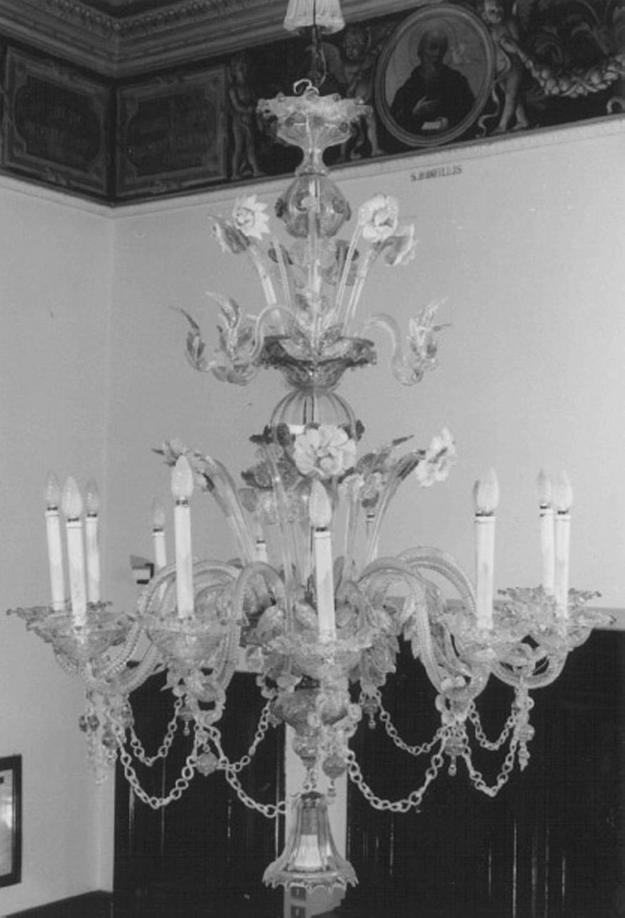 lampadario - ambito veneto (secc. XIX/ XX)