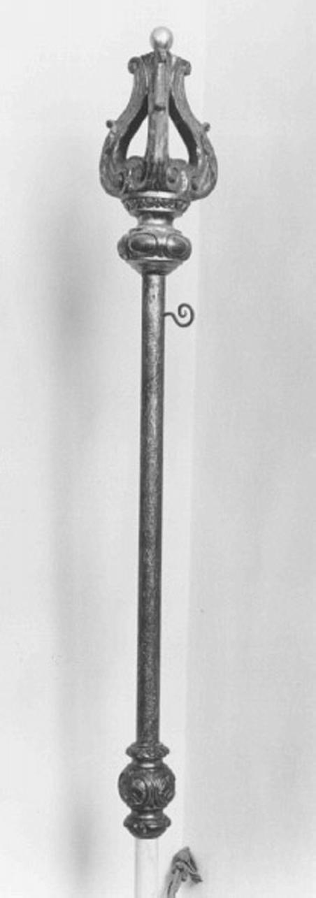 mazza processionale - ambito veneto (sec. XIX)