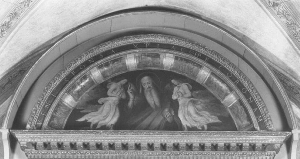 Dio Padre e angeli (dipinto) di Verla Francesco (sec. XVI)