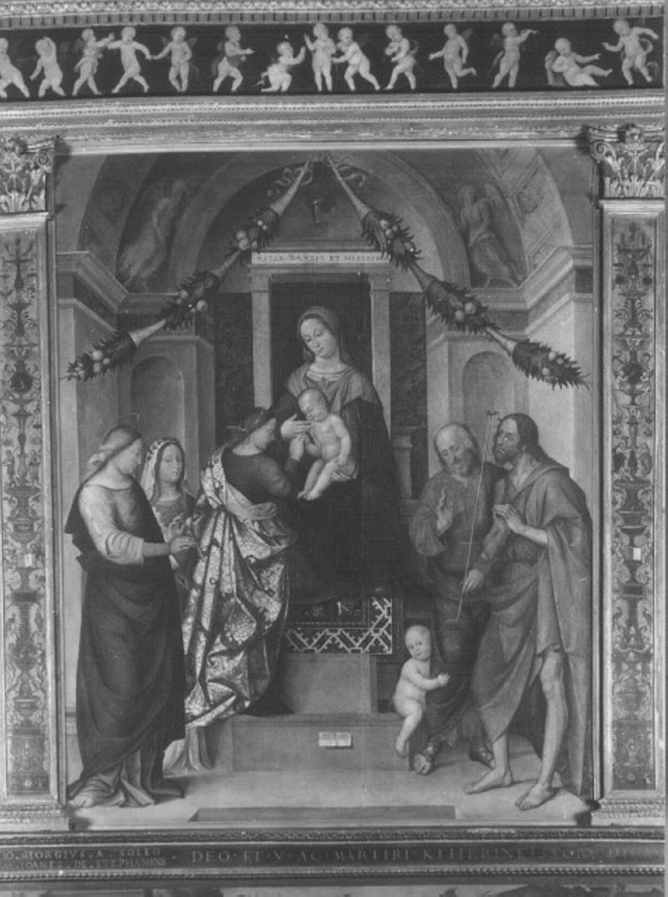 Santa Caterina (dipinto) di Verla Francesco (sec. XVI)