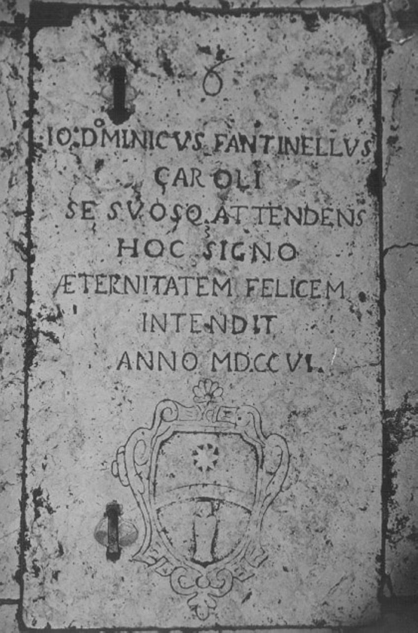 lastra tombale - ambito veneto (sec. XVIII)