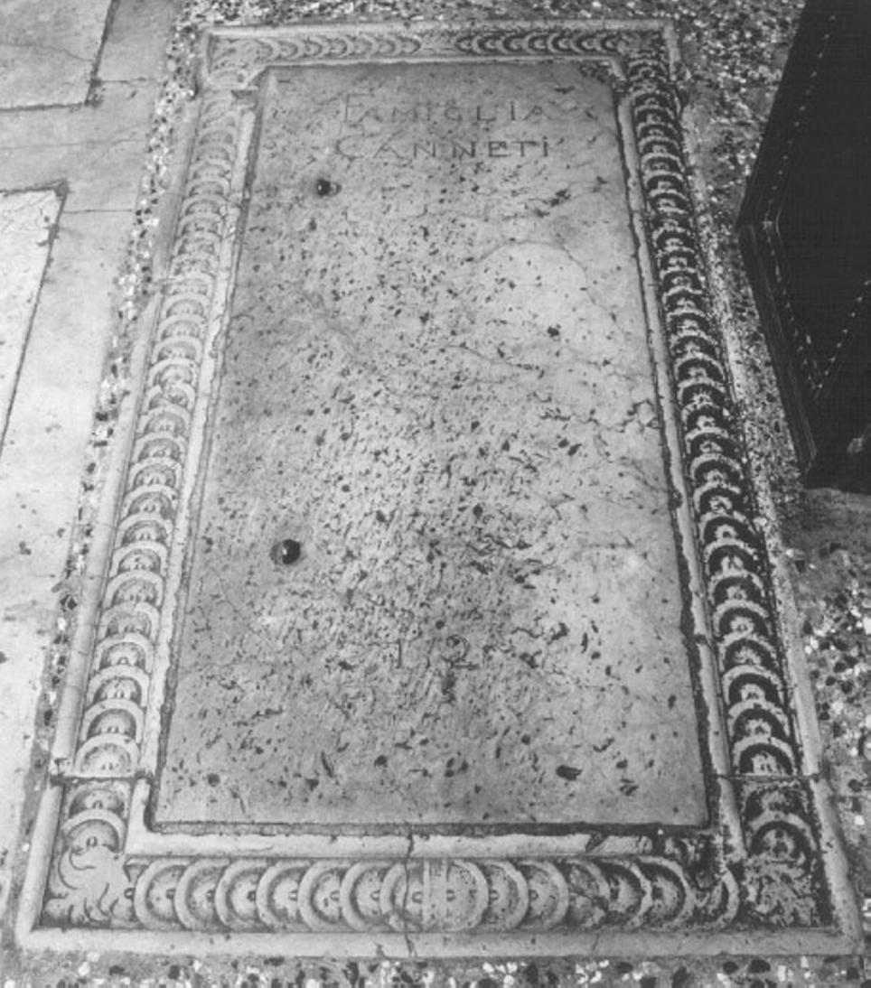 lastra tombale - ambito scledense (sec. XVII)