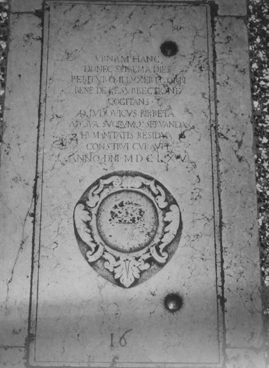 lastra tombale - ambito veneto (sec. XVII)
