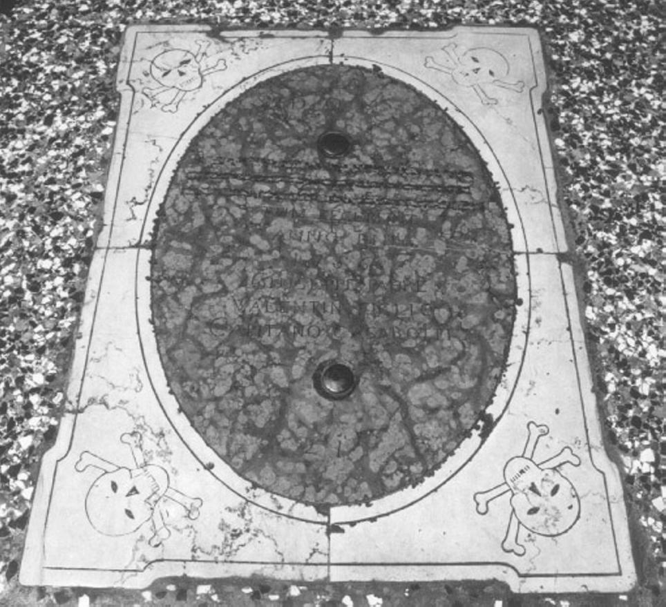 lastra tombale - ambito scledense (sec. XVIII)