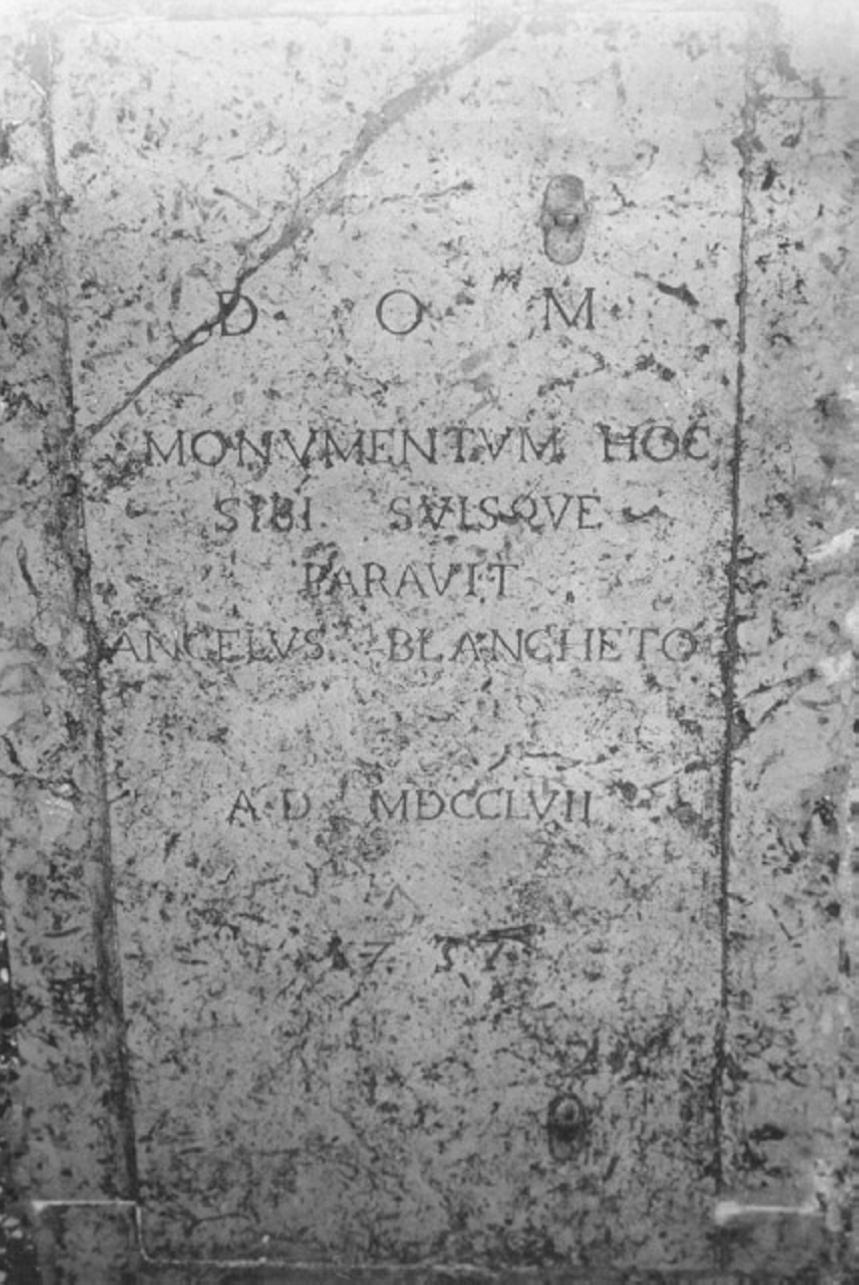 lastra tombale - ambito veneto (sec. XVIII)