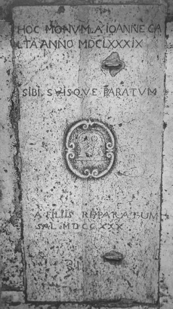 lastra tombale - ambito veneto (sec. XVII)