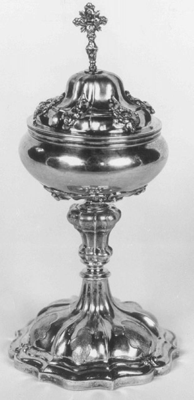 motivi decorativi vegetali (pisside) - ambito veneto (prima metà sec. XVIII)