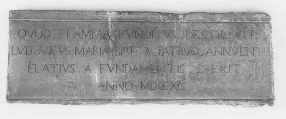 lapide - ambito veneto (sec. XVIII)