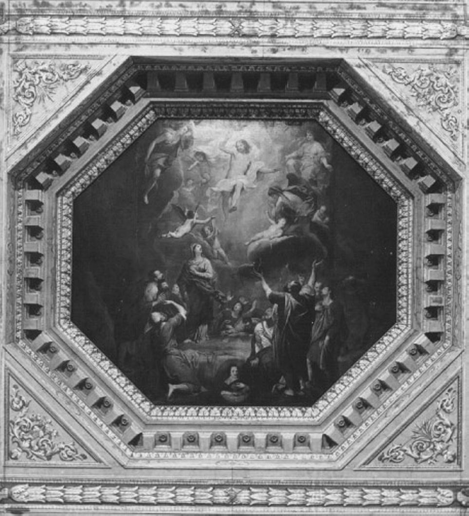 ascensione di Cristo (dipinto) di Carpioni Giulio (attribuito) (sec. XVII)