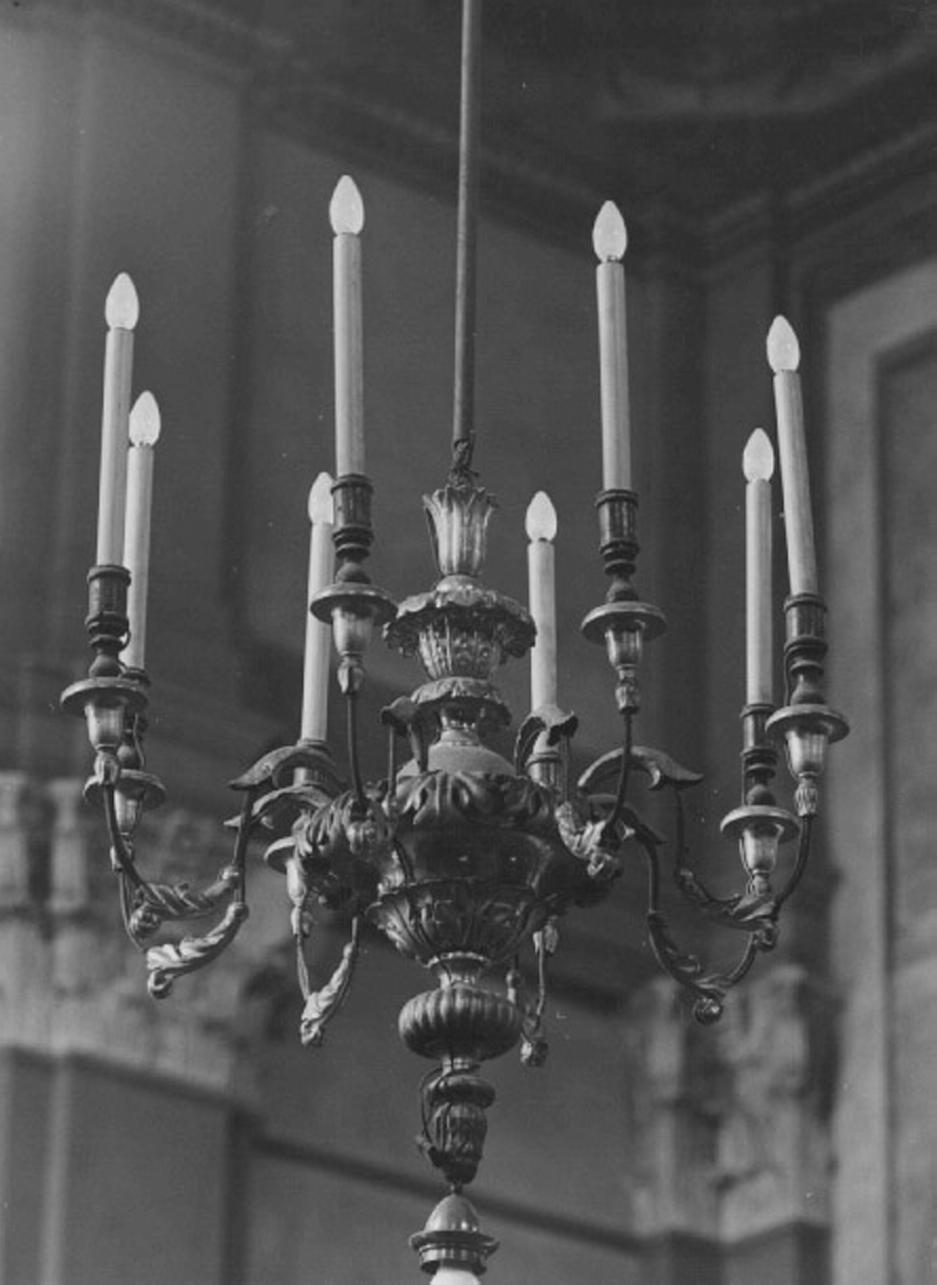 elementi decorativi (lampadario) - ambito veneto (sec. XVIII)
