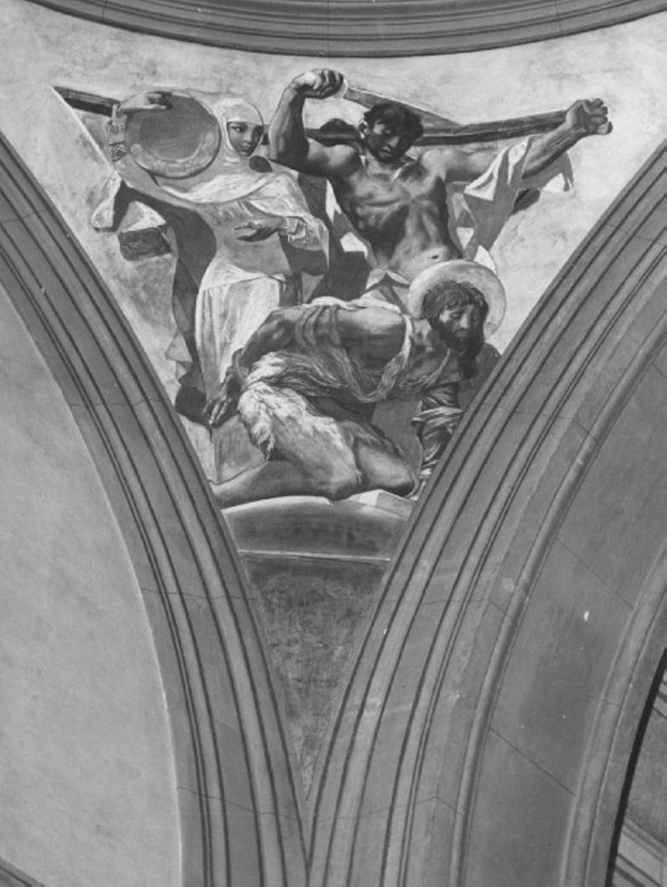 decapitazione di San Giovanni Battista (dipinto) di Casarini Pino (sec. XX)