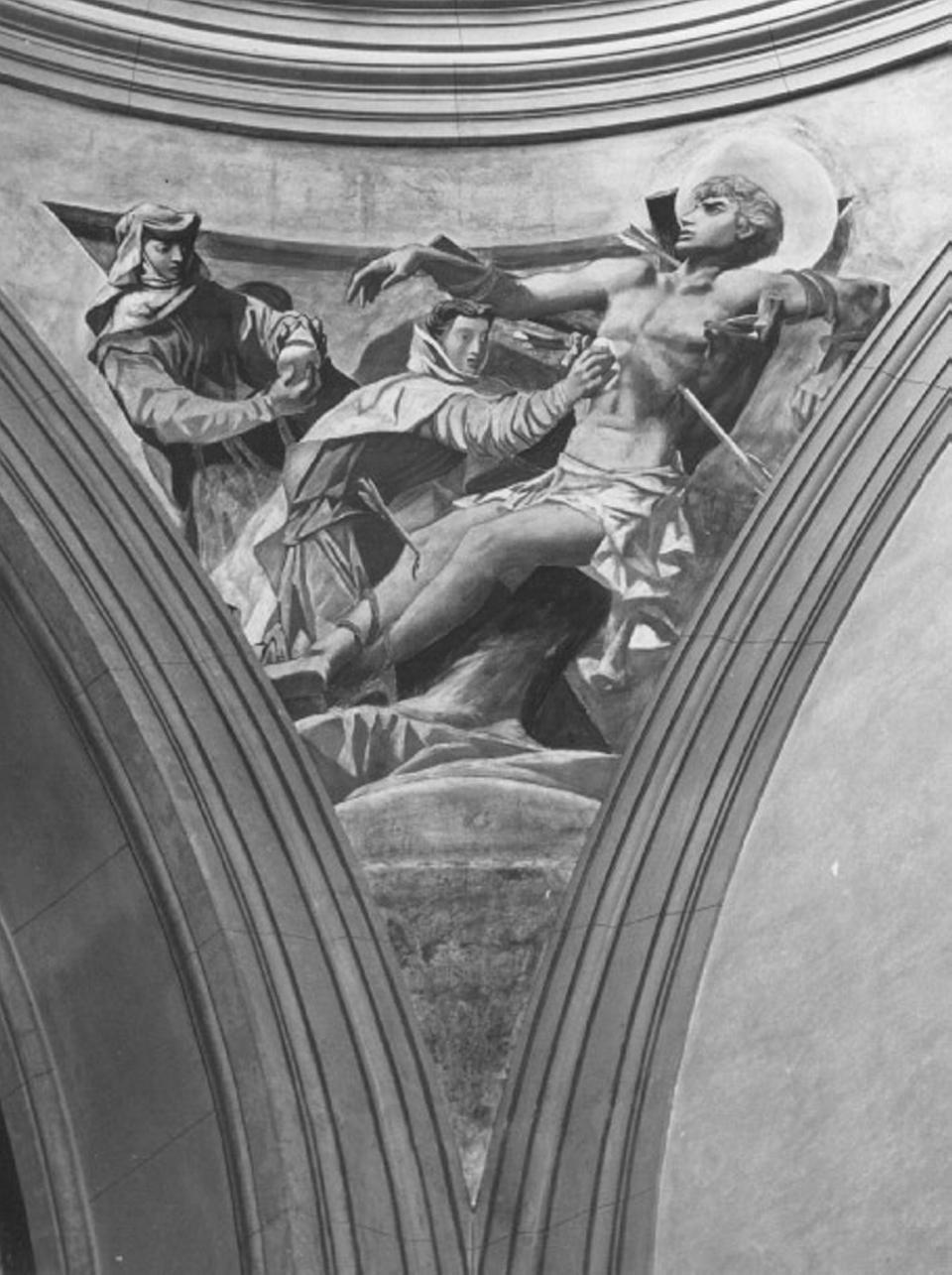 San Sebastiano (dipinto) di Casarini Pino (sec. XX)