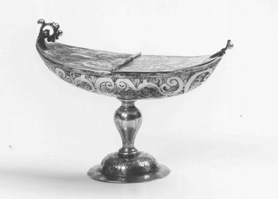 navicella portaincenso - ambito veneto (seconda metà sec. XVII)