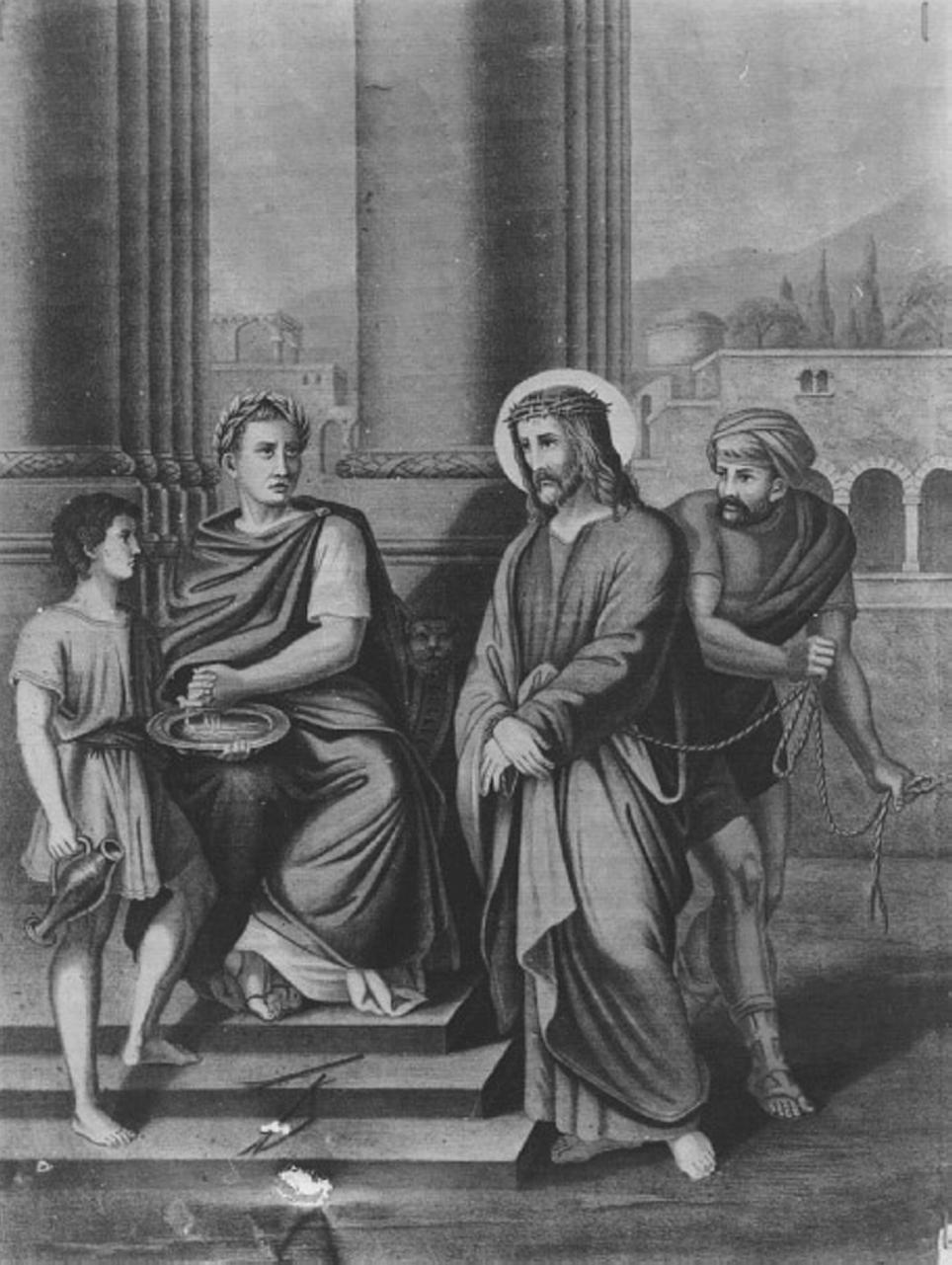 stazioni della via crucis (dipinto, ciclo) - ambito vicentino (sec. XVII)