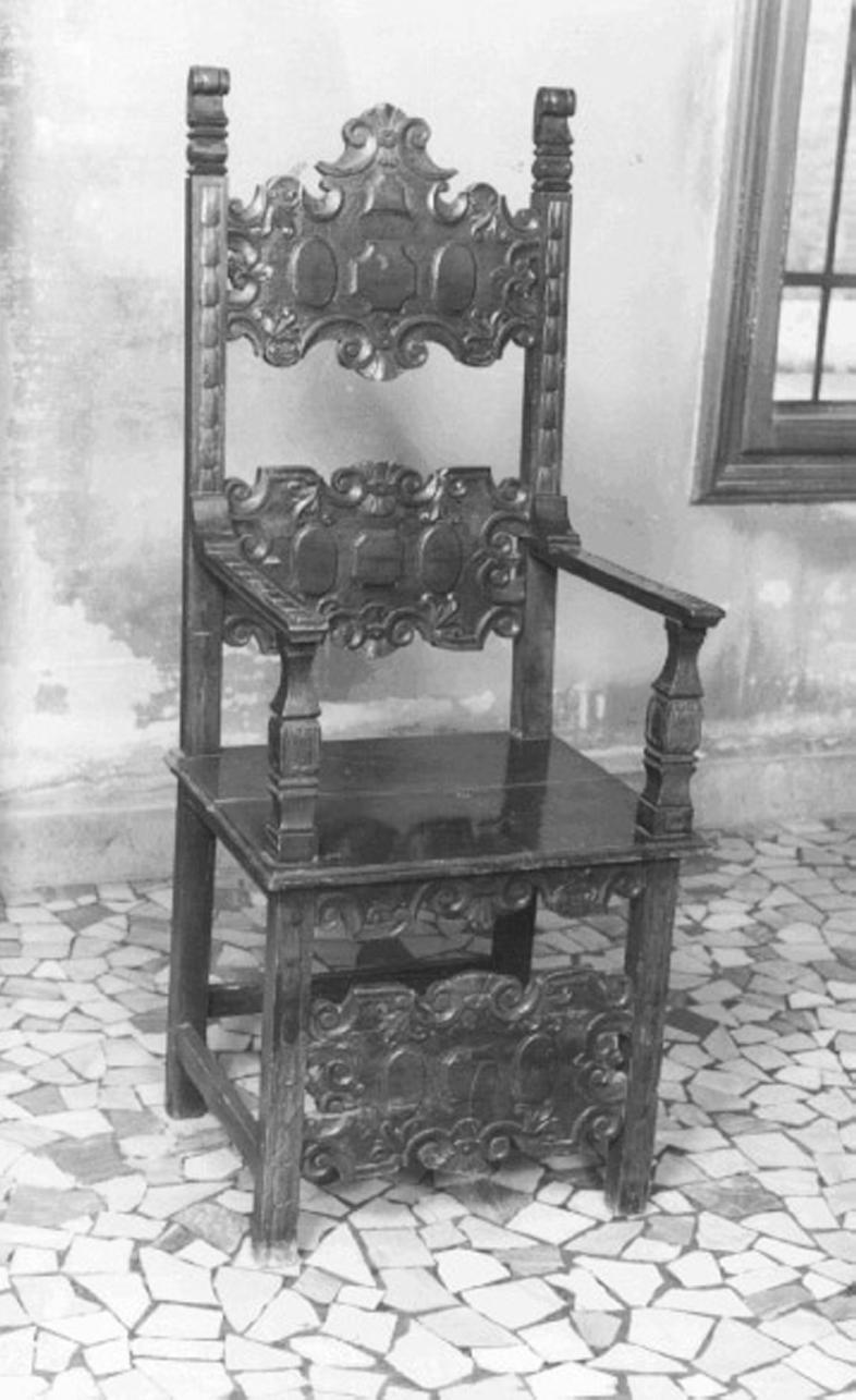 sedia - a braccioli - ambito veneto (sec. XIX)