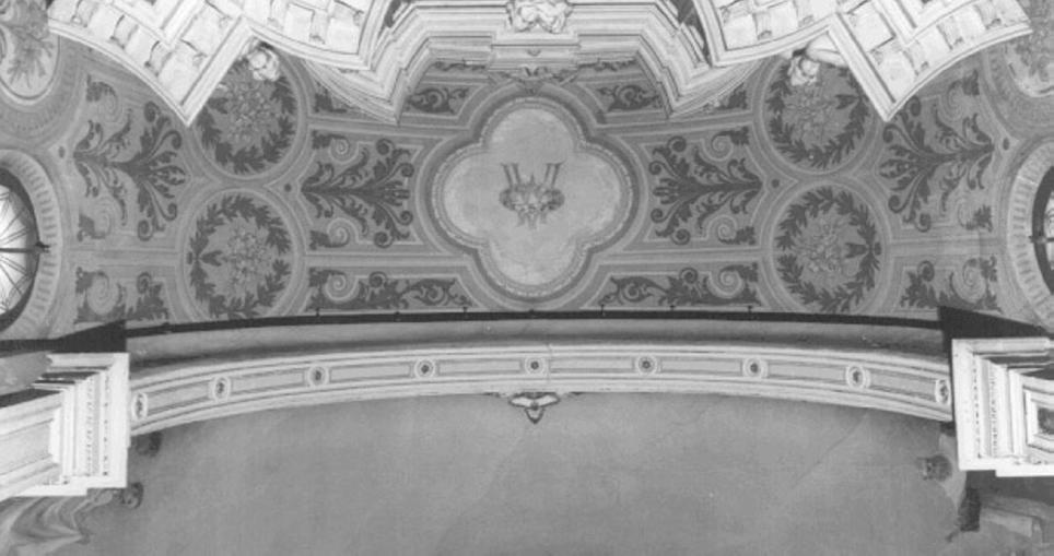 motivo decorativo fitomorfo (dipinto) - ambito veneto (sec. XX)