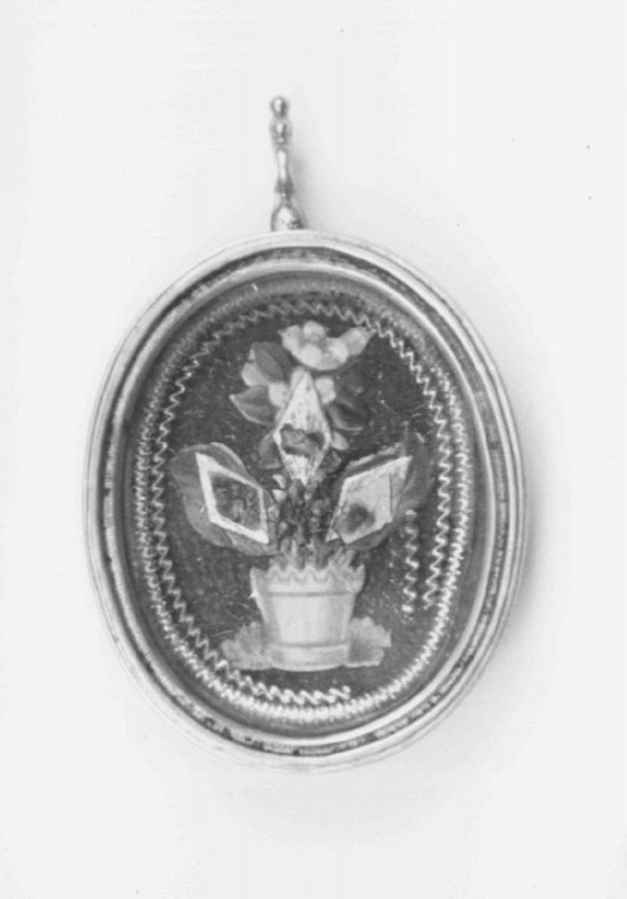 reliquiario a capsula - a medaglione - ambito veneto (sec. XX)