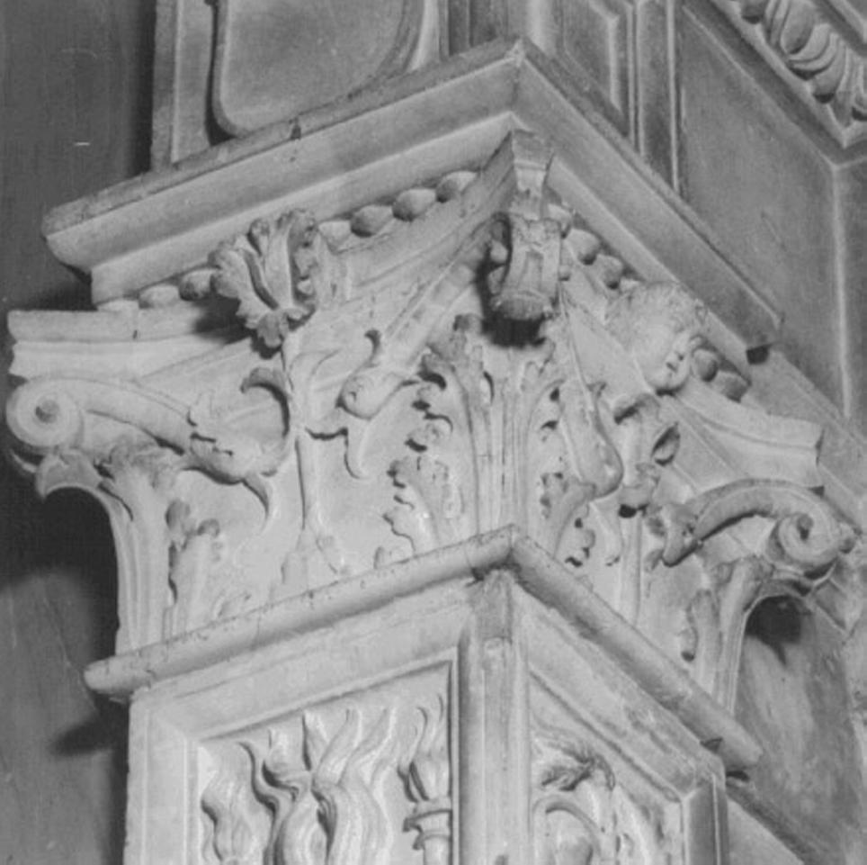 capitello, serie di Giovanni Di Giacomo Da Porlezza (bottega) (secc. XV/ XVI)