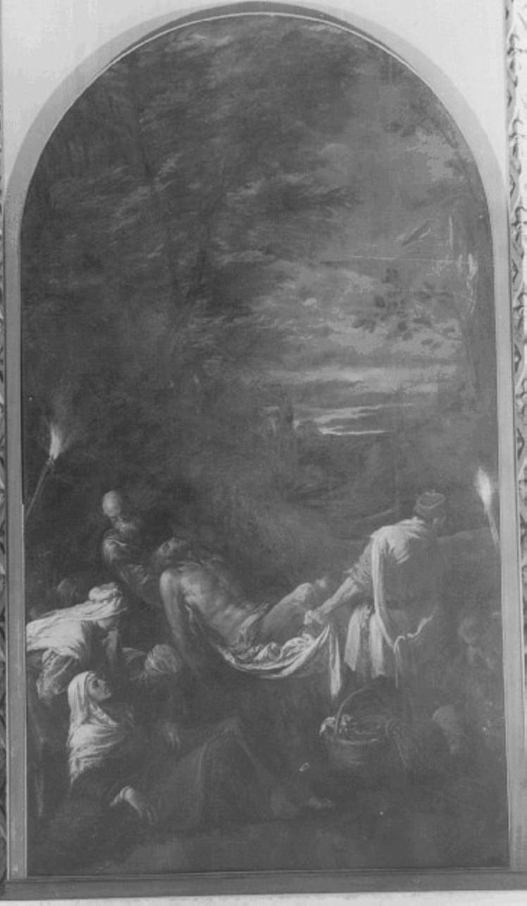 Trasporto di Cristo al sepolcro (dipinto) di Dal Ponte Jacopo detto Jacopo Bassano (sec. XVI)
