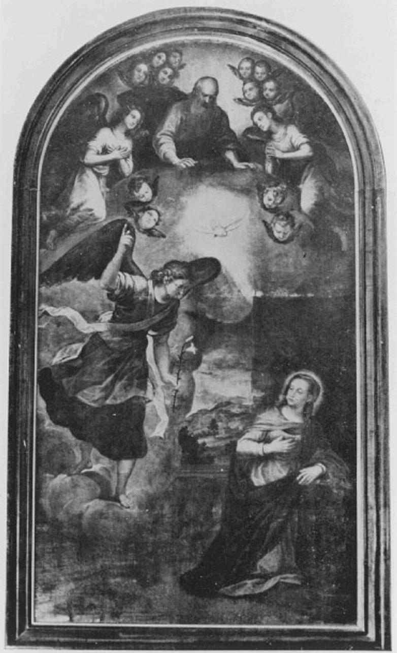 Annunciazione (dipinto) di Maganza Alessandro (sec. XVII)