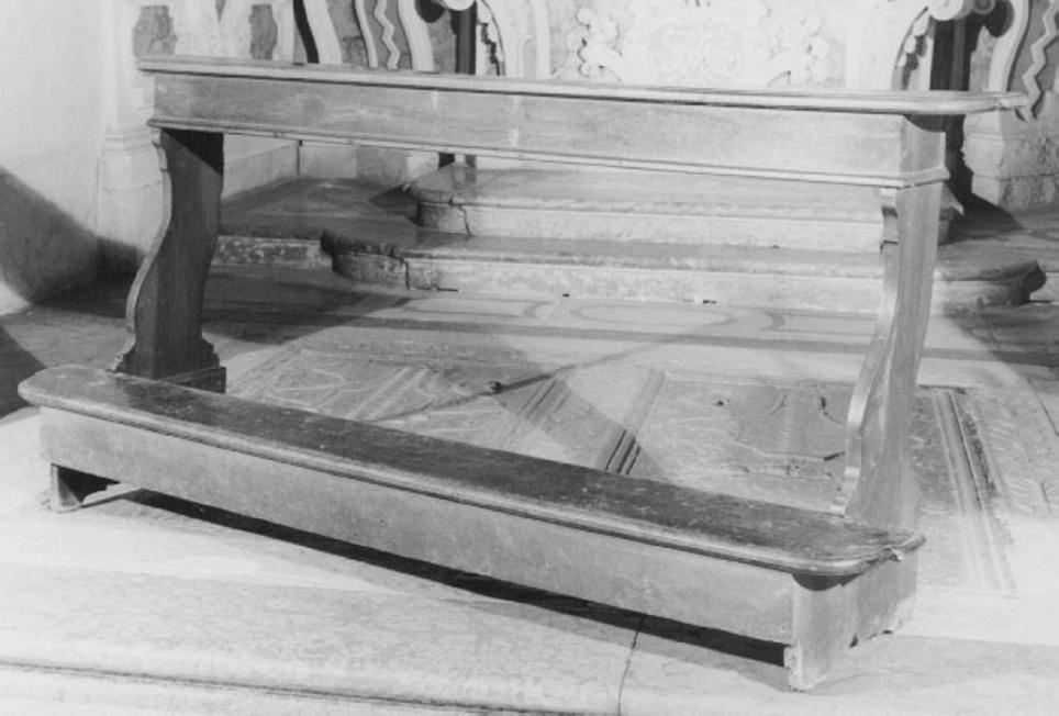 inginocchiatoio - ambito veneto (sec. XVIII)