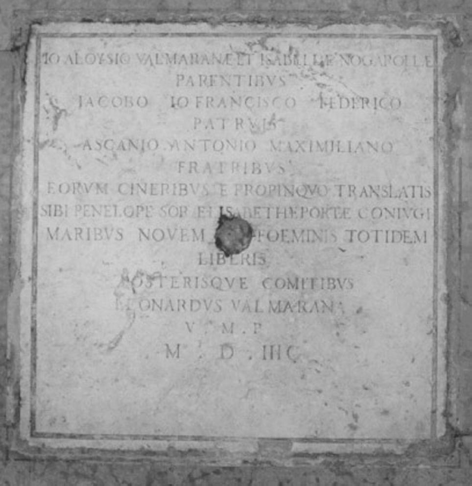 lapide - ambito veneto (sec. XVI)