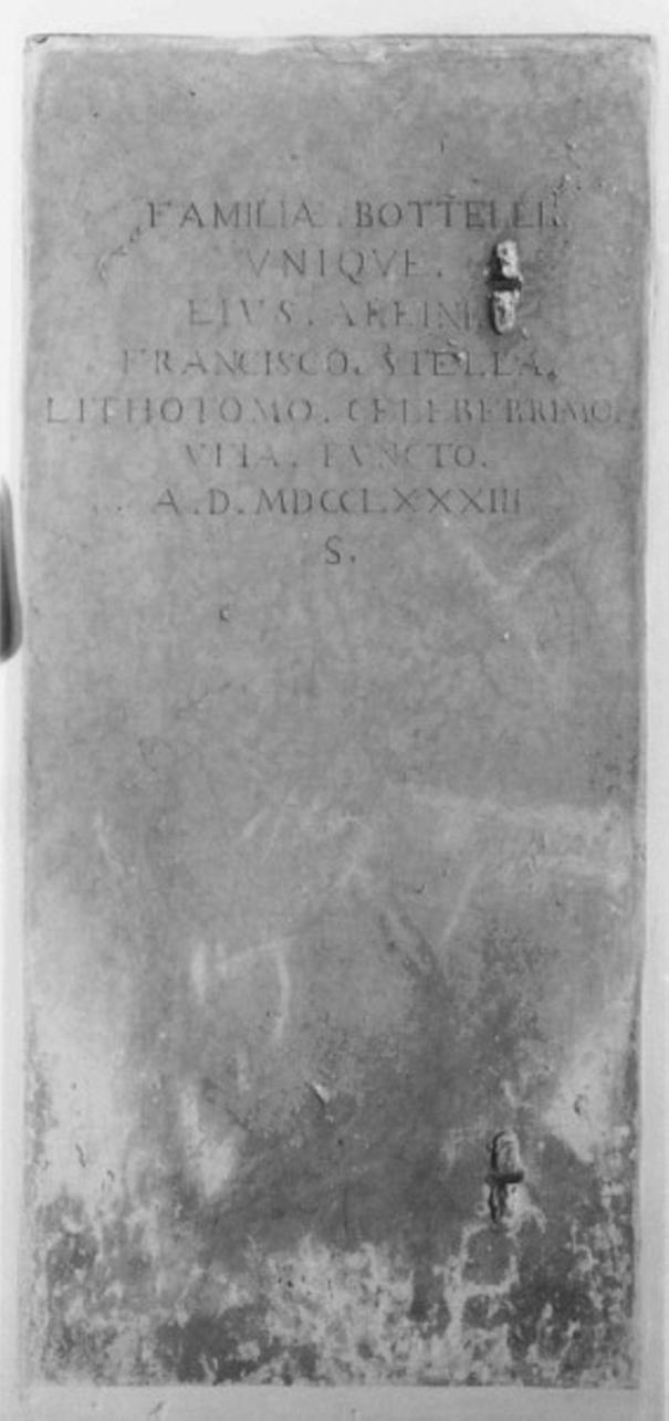 lastra - ambito veneto (sec. XVIII)