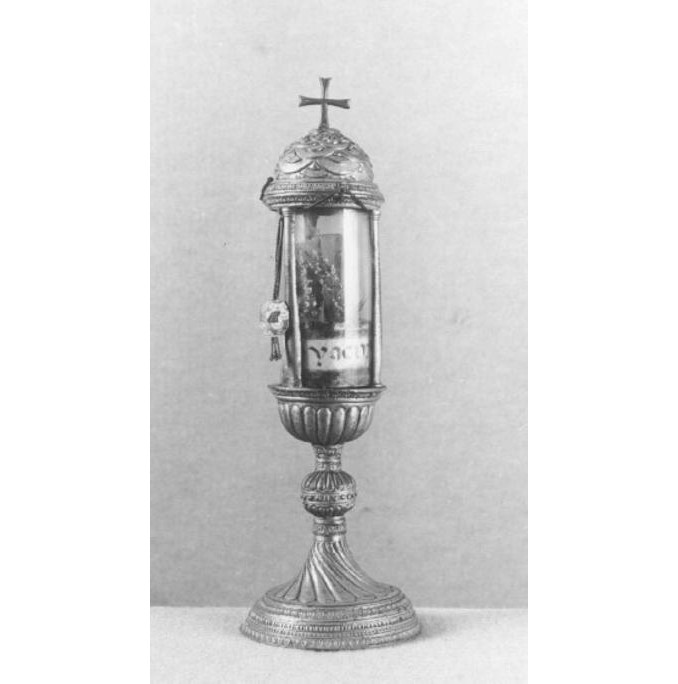 fiala di pellegrinaggio - ambito veneto (sec. XVII)