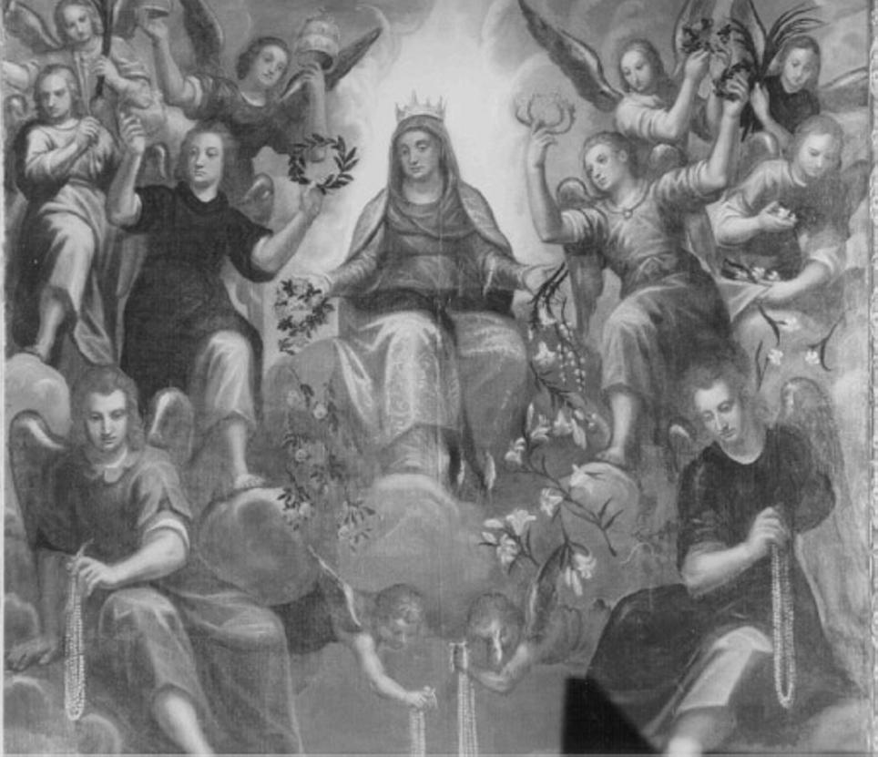 Madonna del Rosario con Santi domenicani e misteri del rosario (dipinto, ciclo) - ambito vicentino (sec. XVII)