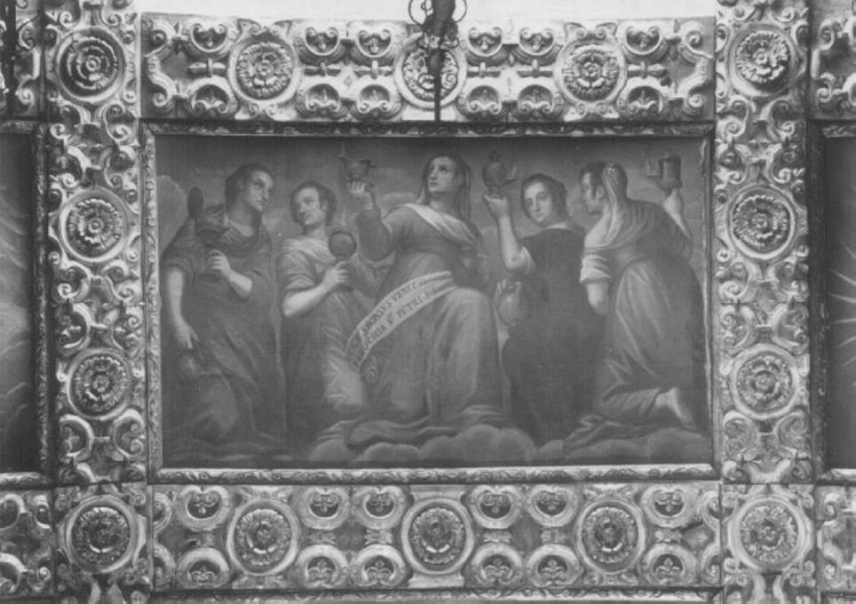 parabola delle vergini sagge e delle vergini stolte (dipinto) di Maganza Alessandro (attribuito) (sec. XVII)