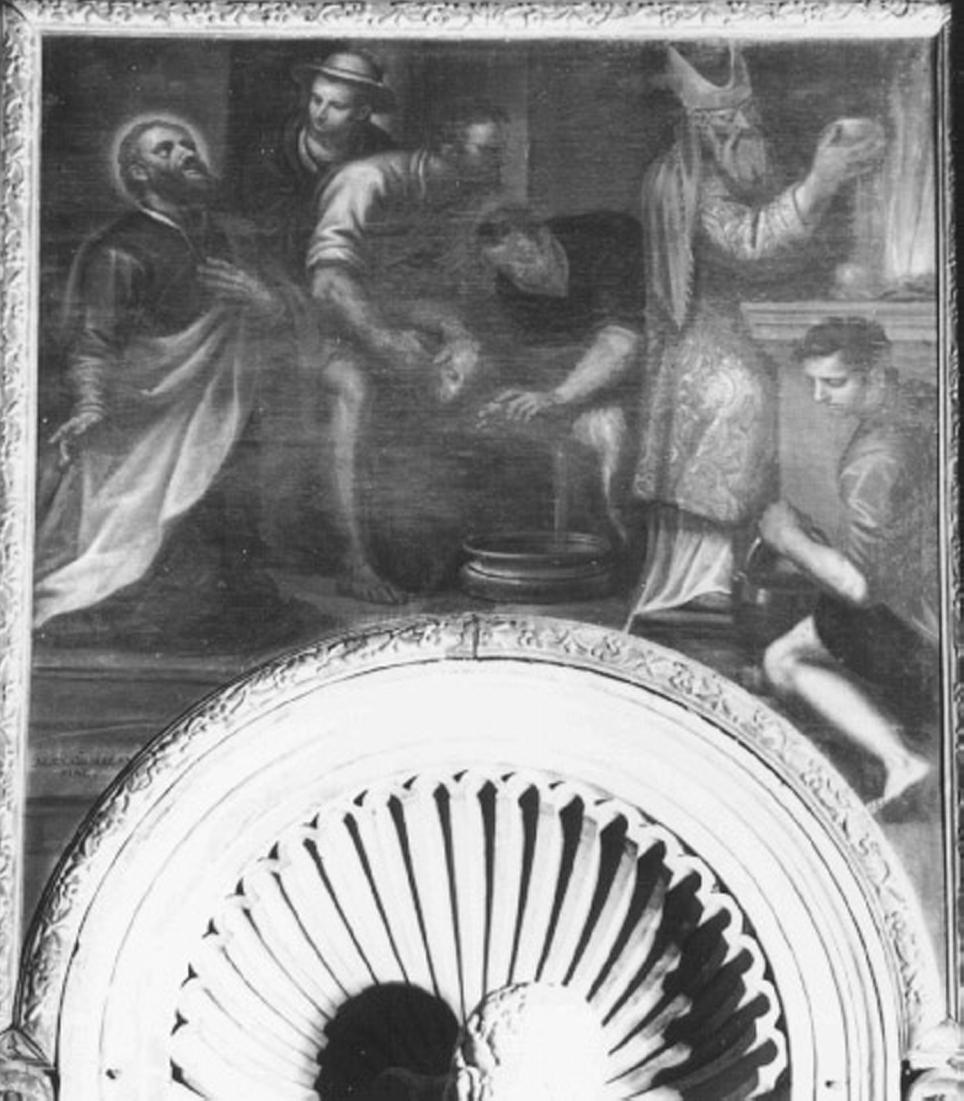 San Gioacchino nel deserto sacrifica un agnello (dipinto) di Maganza Alessandro (sec. XVII)