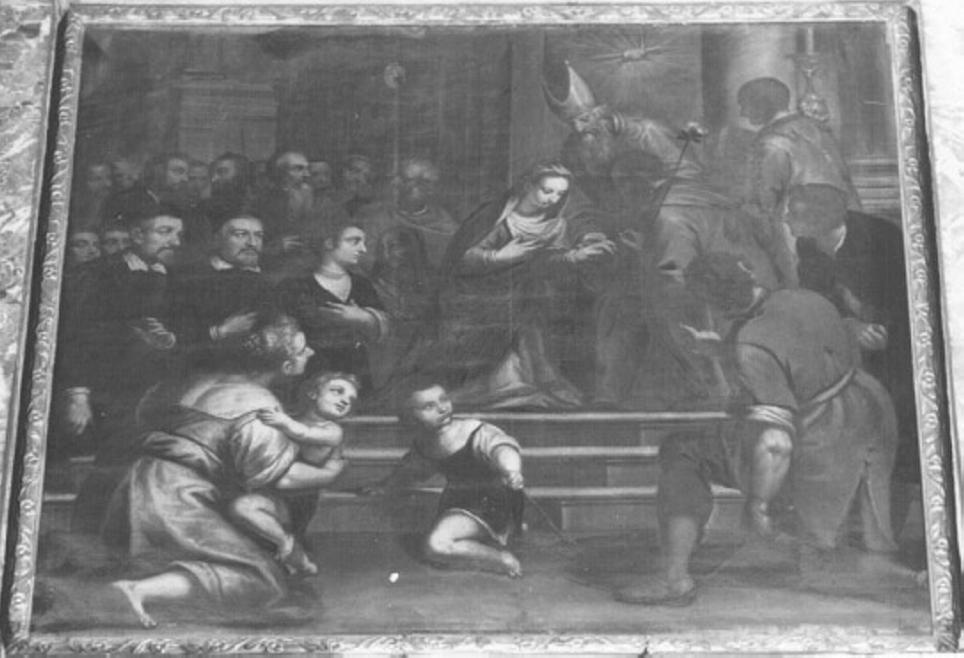 sogno di San Giuseppe (dipinto) di Maganza Giovanni Battista Il Giovane (attribuito) (sec. XVII)
